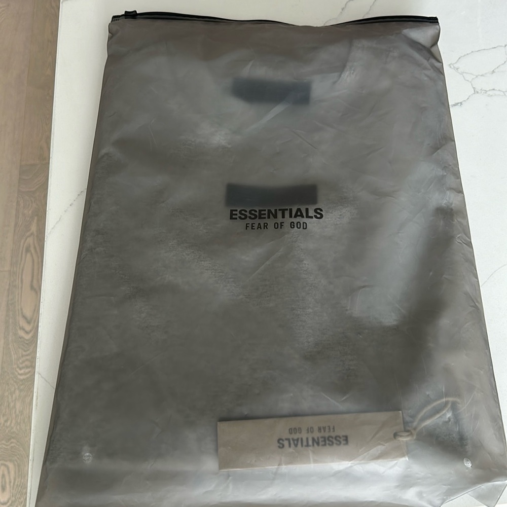 Fear of God Essentials long sleeve heather gray shirt crewneck L